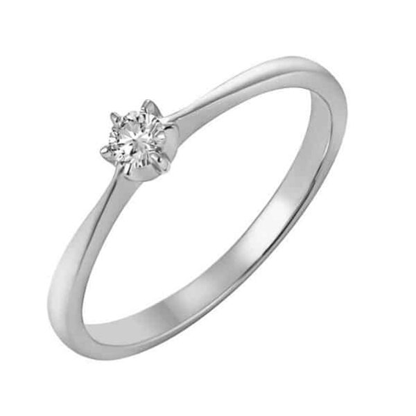 Diamond Solitaire Floral Engagement Ring 2 ct tw Round 14K Yellow Gold  (I2/I) | Jared