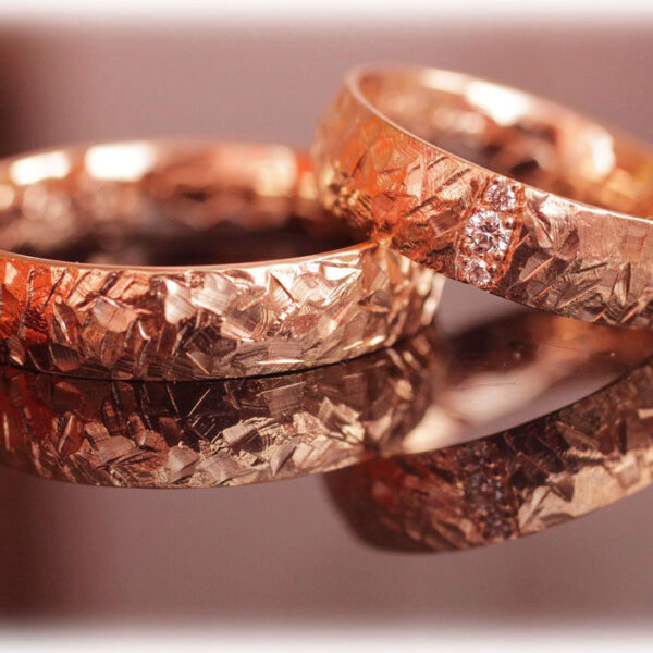 Rose Gold Eternity Ring | Simulated Diamond Rings – Modern Gents